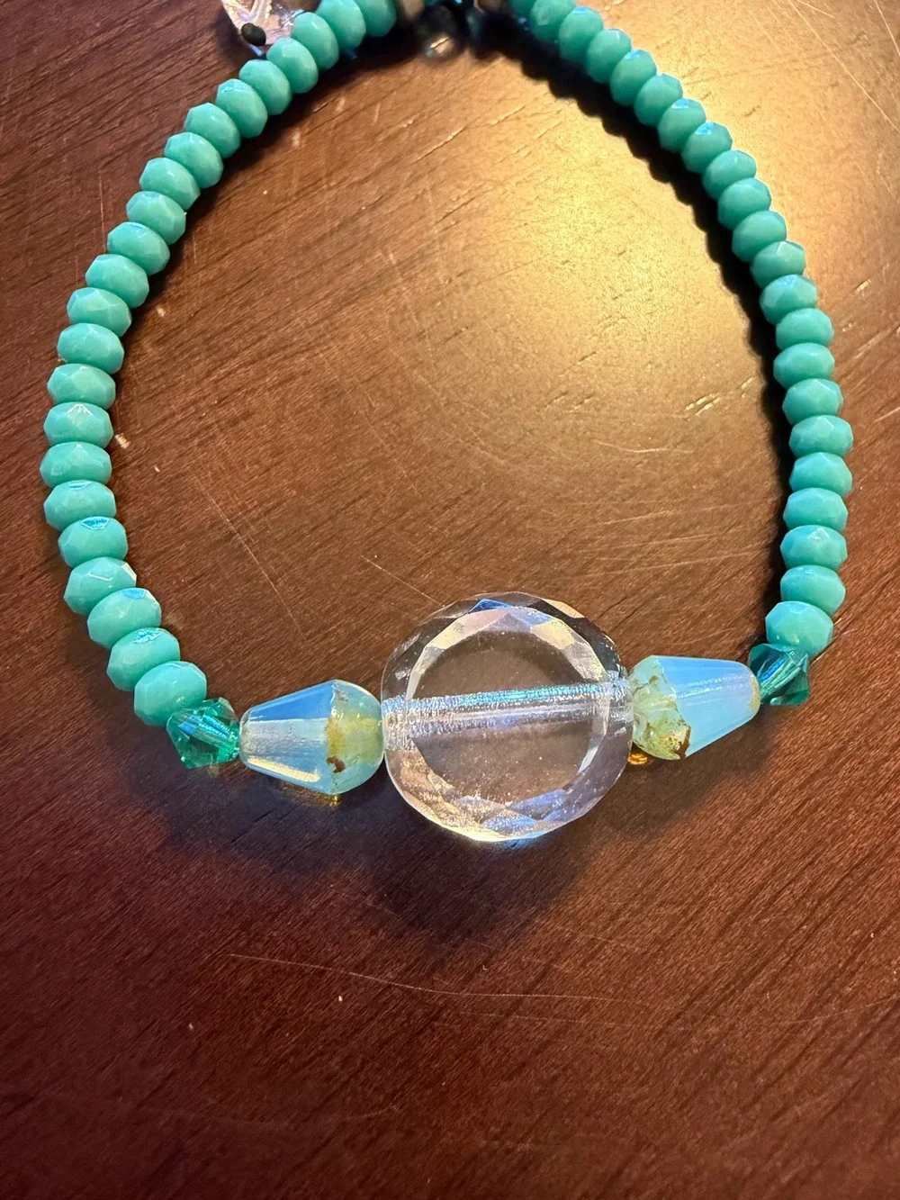 Sabika Turquoise Beaded Stretch Bracelet